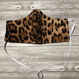 Leopard print face mask new